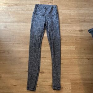Lululemon Gray Heather High-Waisted Leggings